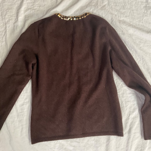 McDuff 100% Cashmere V Neck Sweater (size m) - Picture 2 of 6